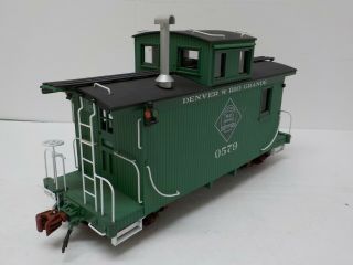 Accucraft / AMS AM33 - 016 Short Caboose - D&RGW 0579 GREEN 1:20.  3 Scale 2