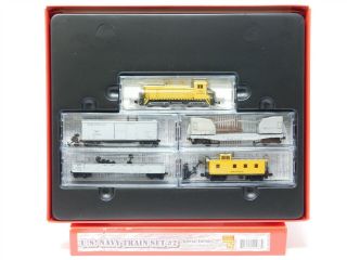 N Scale Micro - Trains Mtl Special Edition 93301080 U.  S.  Navy Diesel Train Set 2