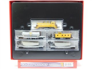 N Scale Micro - Trains Mtl Collectibles Special Edition U.  S.  Navy Diesel Train Set