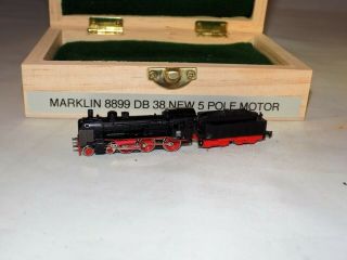 Z Scale Marklin 8899 4 - 6 - 0 Db 38 Steam Locomotive & Tender W 5 Pole Motor
