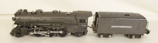 Lionel 225e Prewar 2 - 6 - 2 Gunmetal Steam Locomotive W/2225w Tender - Vg,  Orig