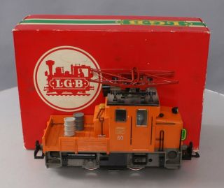 Lgb 2033 Small 0 - 4 - 0 Electric Work Train Locomotive/box