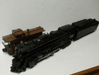 1953 Lionel Trains Postwar 2055 Hudson 4 - 6 - 4 & 6026w Tender,  6457 Caboose