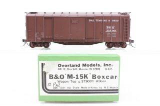 Overland Models Brass Ho Scale Baltimore & Ohio M - 15k Box Car Custom Paint