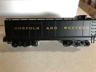 Lionel 6 - 28088 Tmcc Norfolk And Western Auxiliary Water Tender 160207 3 Rail
