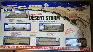 K - Line K - 1125 Operation Desert Storm Ready To Run Train Set W/ Track,  Transform