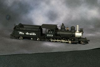 Sunset Models Hon3 Brass D&rgw C - 16 2 - 8 - 0 223,  Painted - Gearbox Problem As - Is