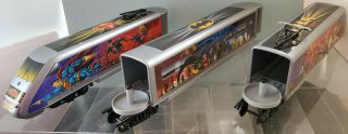 Lgb 92950 Warner Brothers Dc Comics Superhero G Scale Railroad Train Set 2002