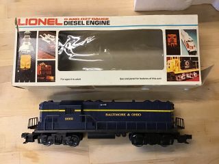 Lionel Baltimore & Ohio O Gauge Gp - 7 Diesel Locomotive 6 - 8662 In Ob
