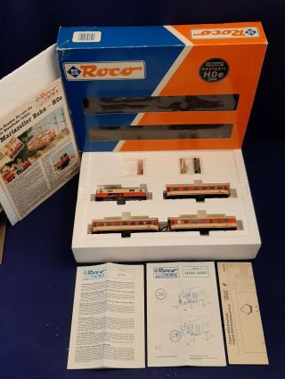 Roco 31010 4 Car Austrian Train Set Hoe 1099.  06 Loco Orig Box Exc Cond -
