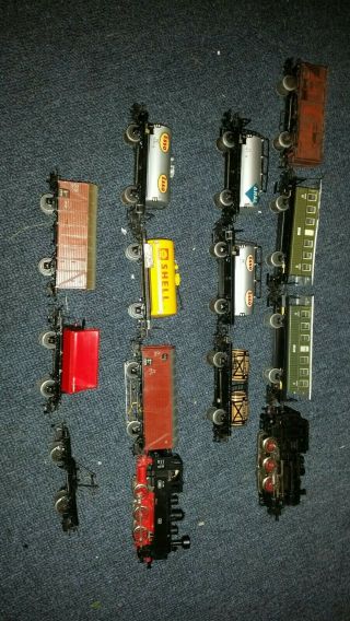 Vintage Marklin Ho Electric Locomotives X2,  12 Carriages Ends Early No Bids????