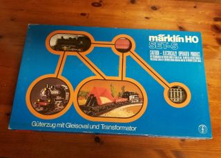 Vintage Marklin Ho Set - S 2937a Track Transformer 0 - 6 - 0 Steam - Made In Germany