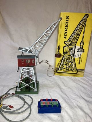 Marklin Model Trains Ho Scale 7051 Slewing Crane With Lifting Magnet