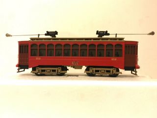 Rail King Mth O Scale 30 - 2512 - 1 Brill Semi Convertible Trolley Powered W/ Ps Ob