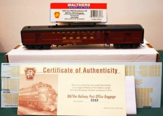 Pennsylvania Rpo Baggage Car Walthers 932 - 9700 Ho Scale S11.  25