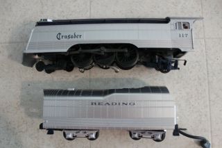 Mth Reading Crusader 4 - 6 - 2 Locomotive & Tender 117 Rail King