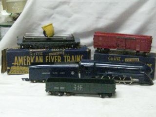 American Flyer The Royal Blue Train Set.  S Gauge Includes Track