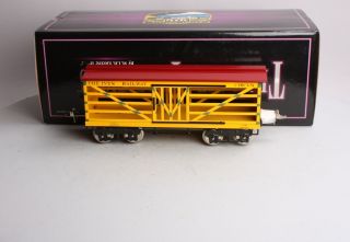 Mth 10 - 1125e Standard Gauge Yellow And Red Animal Car 193c Ln/box