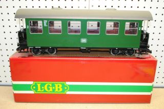 Lgb 3070 Db - Reisezugwagen 2nd Class Passenger Coach W/lights G - Scale (2 Of 2)