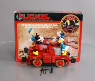 Lionel 8 - 87207 G Disney Mickey Mouse & Donald Duck Handcar Ln/box
