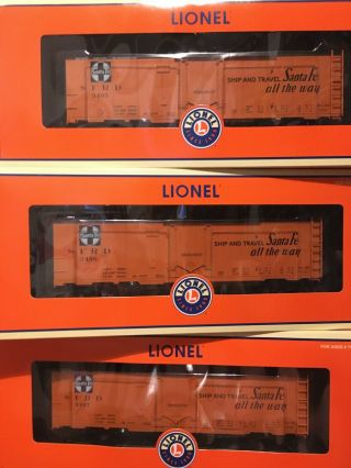 Lionel 6 - 11896 Santa Fe Steel Sided Reefer 3 Pack
