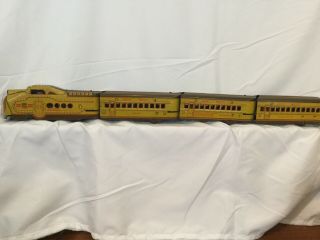 Marx Streamline Passenger Set Union Pacific M10005 4 Car Set