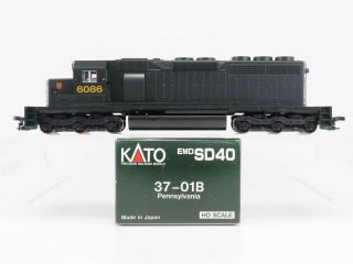 Ho Scale Kato 37 - 01b Prr Pennsylvania Sd40 Diesel Locomotive 6086