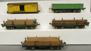 Lionel Standard Gauge Vintage Freight Cars: 514,  512,  511,  511,  511 [5] 2
