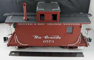 Accucraft - 1:20.  3 - D&rgw 0573 Flying Rio Grande Short Caboose - Am33 - 013a