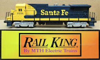 Mth Railking Santa Fe Dash - 8 Non - Pow (gutted) Dummy Diesel Engine O - Gauge No Box