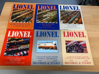 Lionel Collectors Guide And History Volumes 1 - 6 Mccomas & Tuohy With Dustjackets