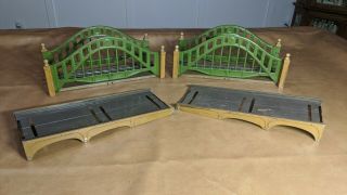 Lionel 102 Standard Gauge Prewar Bridges With Approach