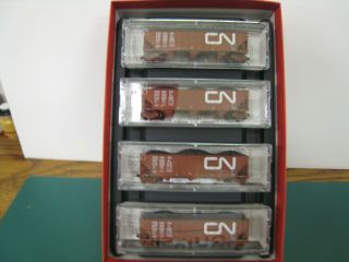 Micro - Trains N scale Canadian National CN coal car runner pack 4 car set 2