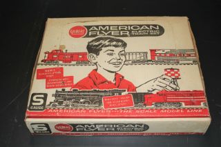 Gilbert/ American Flyer Train Set 20705 - Steam Locomotive & 3 Freight Cars