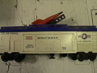 Lionel 3665 Minutman Operating Box Car With I.  R.  B.  M.  Missile 1961 - 64