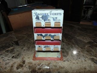 Rare Bing Prewar Railway Ticket Dispenser