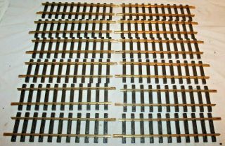 12 Sections Lgb G Gauge 1000 Or 10000 12 " Straight Track Very Good No Box