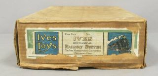 Ives 3 Vintage O Gauge Prewar Clockwork Steam Passenger Set - Empty Box Only