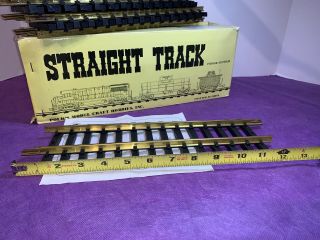 G Scale Aristo Craft ART - 30030 1’ Straight Track 12 - Piece Pack LN 3