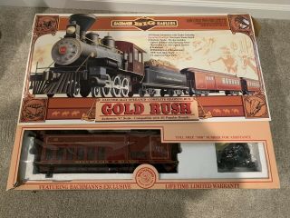 Bachmann Big Haulers Gold Rush G Scale Model Vintage Train Set - Read Issue