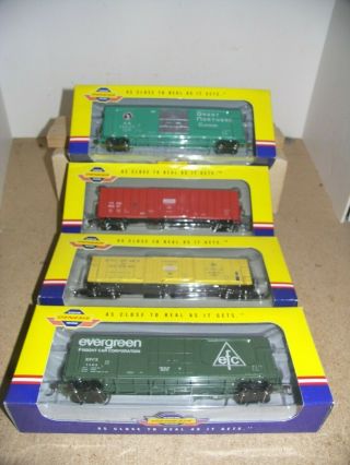 Athearn Genesis Ho Scale Assortment Of 50 Box Cars,  4 Different,  New/ob  S