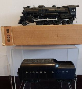 Lionel Trains Locomotive No.  2018 With Tender - Vintage 1950 
