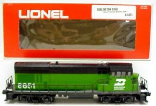 Lionel 6 - 8651 Burlington Northern U36b Dummy Diesel Locomotive Ex/box