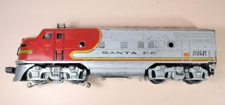 Lionel 2343 F3 - A Santa Fe War Bonnet Diesel Powered Unit 1950 - 55 For Restoration