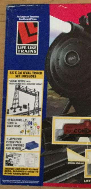 Life - Like TRAIL BLAZER Ready To Run HO Scale Electric Train Set•j2399•w/Box •EXC 2