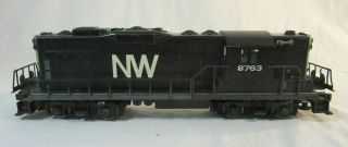 O Scale Lionel Gp - 9 Diesel Locomotive - Norfolk & Western 8763