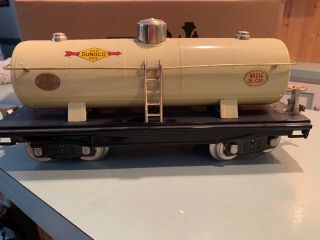 Mth Lionel Lines Standard Gauge Ivory No 215 Sunoco Oil Car In Ivory