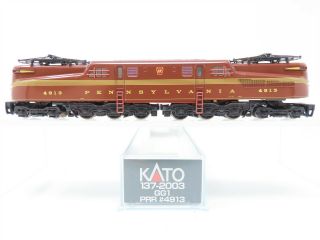 N Scale Kato 137 - 2003 Prr Pennsylvania Railroad Gg1 Electric 4913 - Dcc Equipped