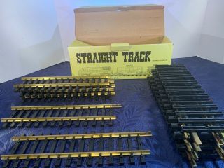 Aristocraft G Scale Art - 30030 12 Sections Of 1 Foot Brass Straight Track 12 "