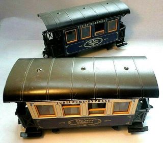 LGB Two G Scale ' Jubilaums Express ' Passenger Cars/ Coaches 102 & 103 3